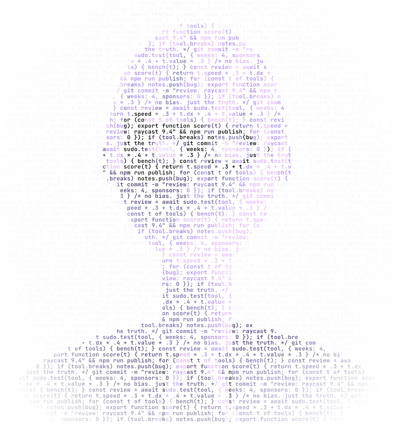 Portrait of a developer rendered from lines of code
